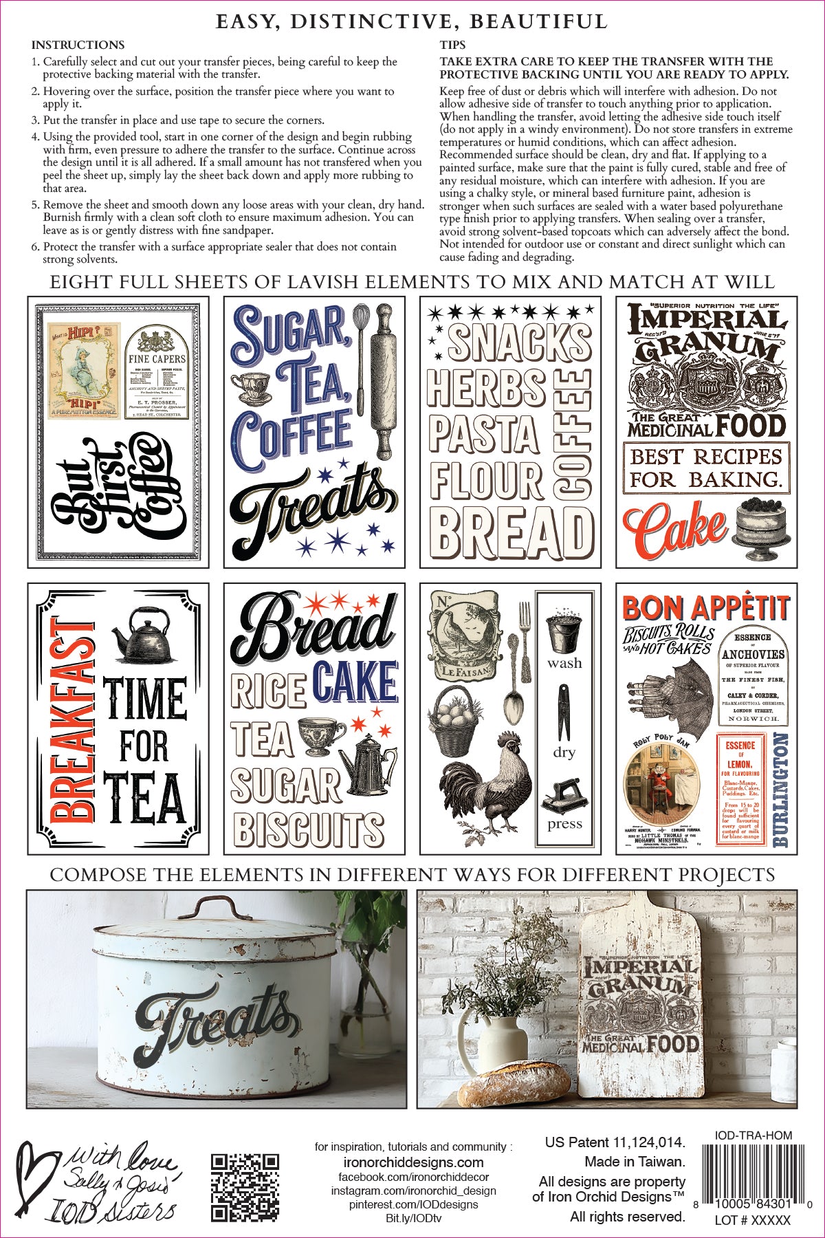 Iron Orchid Designs - Home Sweet Home - Furniture Decor Transfer Pad