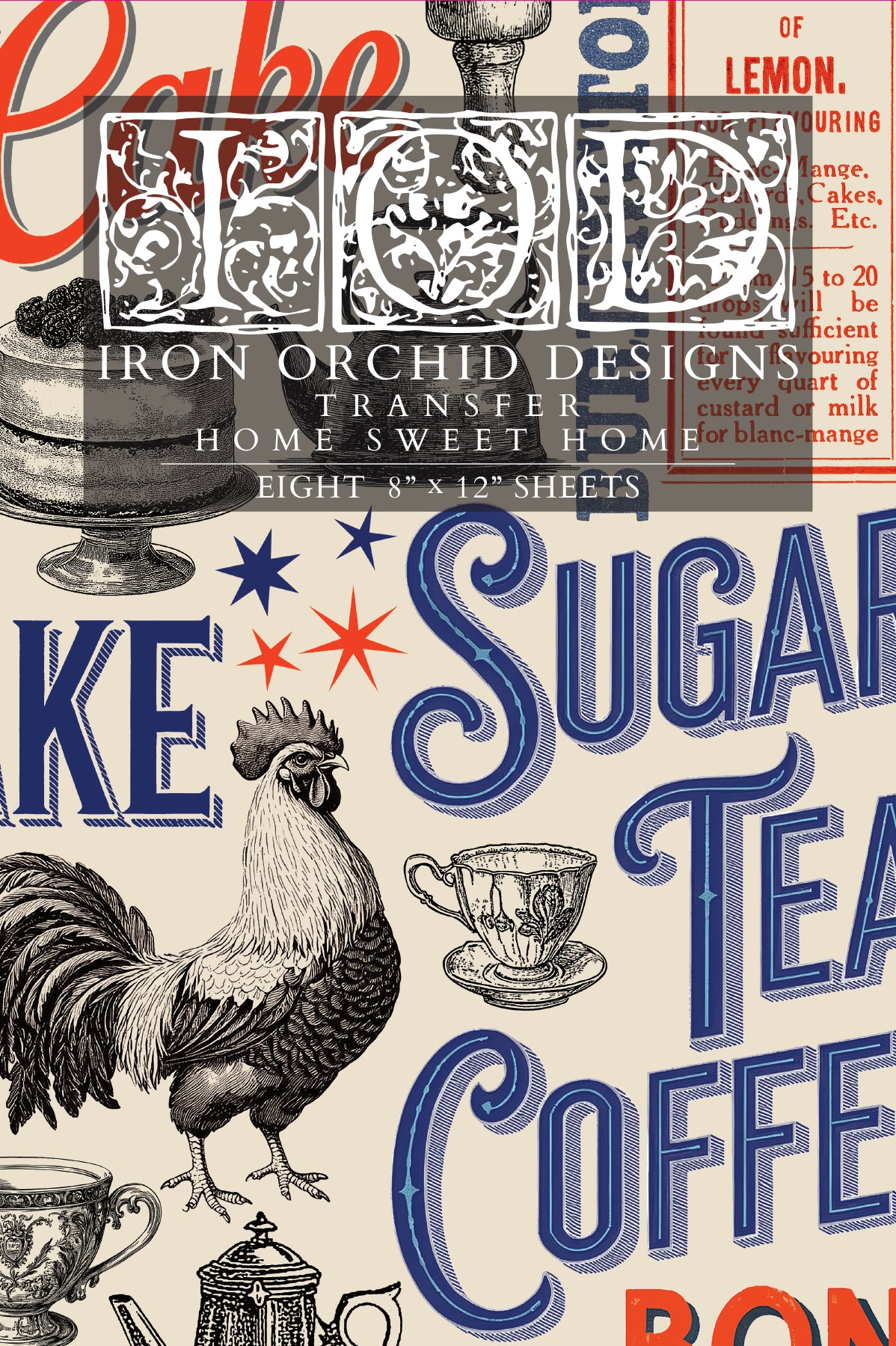 Iron Orchid Designs - Home Sweet Home - Furniture Decor Transfer Pad