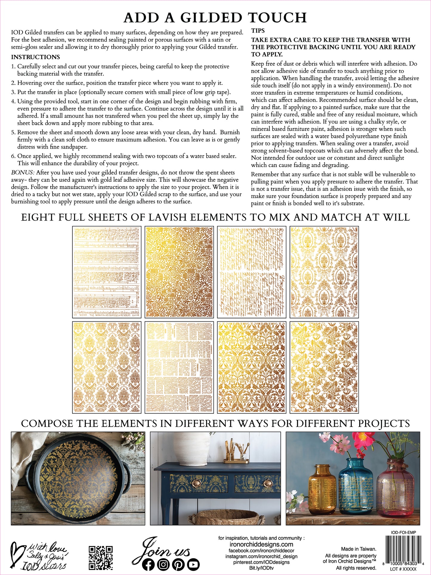Iron Orchid Designs - Emporium - Foil Transfer Pad