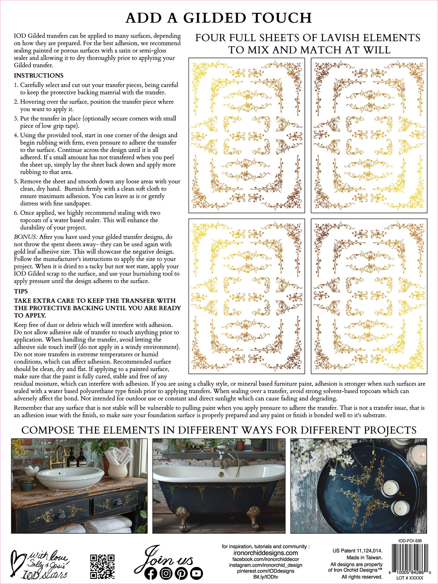 Iron Orchid Designs - Si Belle - Foil Transfer Pad