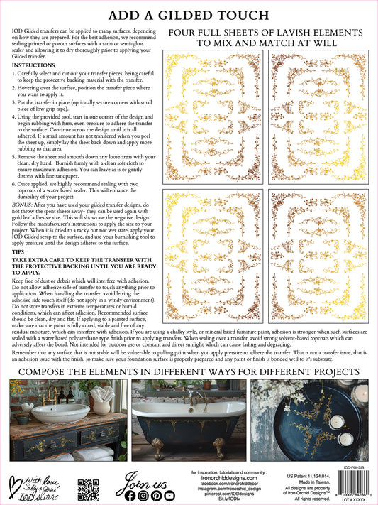 Iron Orchid Designs - Si Belle - Foil Transfer Pad