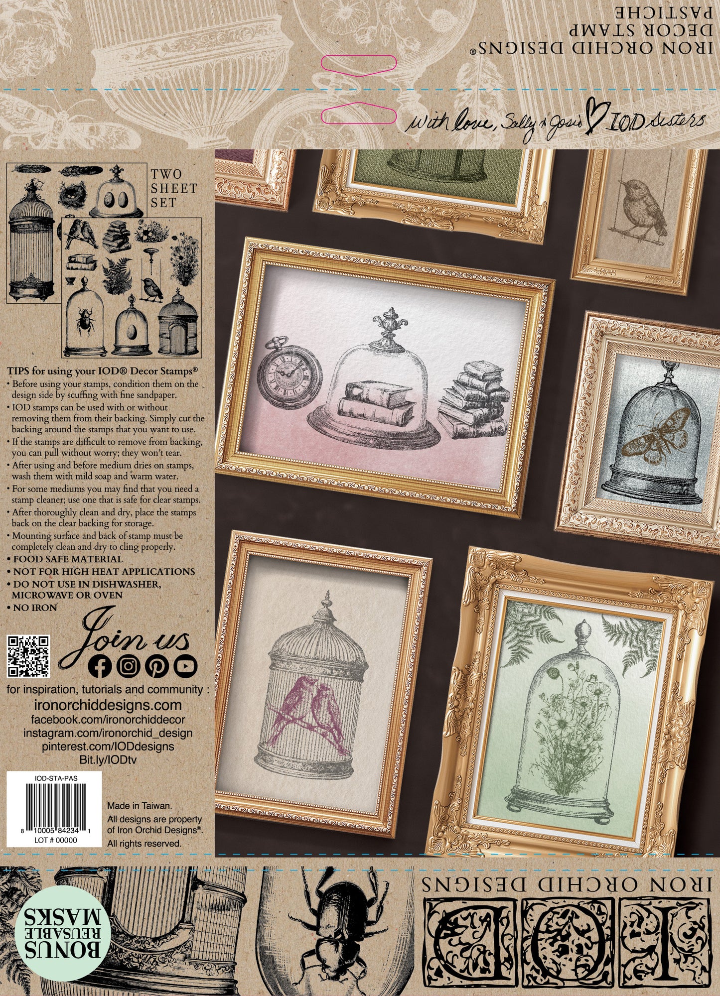Iron Orchid Designs - Pastiche - Decor Double Stamp