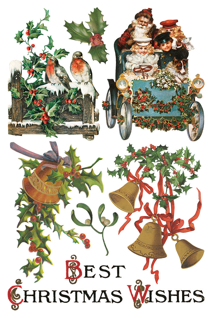 Iron Orchid Designs - Christmas Joy - Furniture Decor Transfer Pad ***Limited Edition***