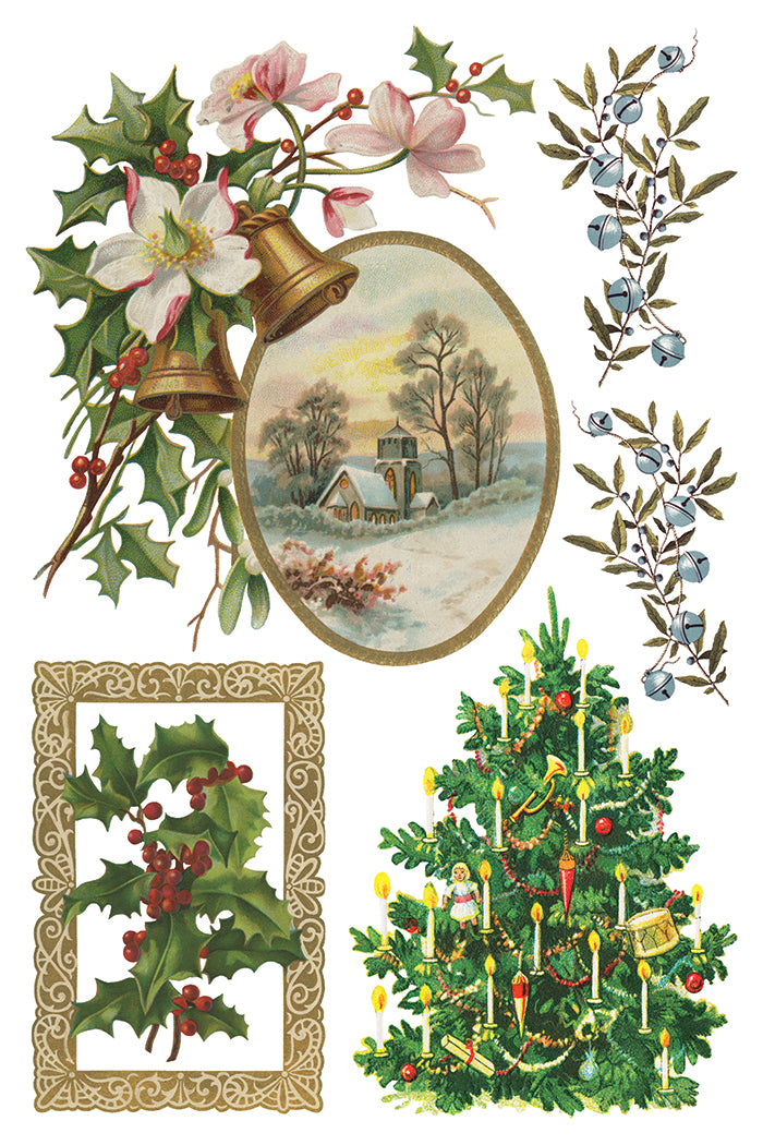 Iron Orchid Designs - Christmas Joy - Furniture Decor Transfer Pad ***Limited Edition***