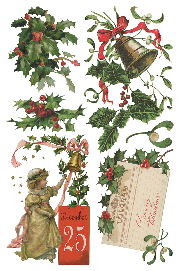 Iron Orchid Designs - Christmas Joy - Furniture Decor Transfer Pad ***Limited Edition***