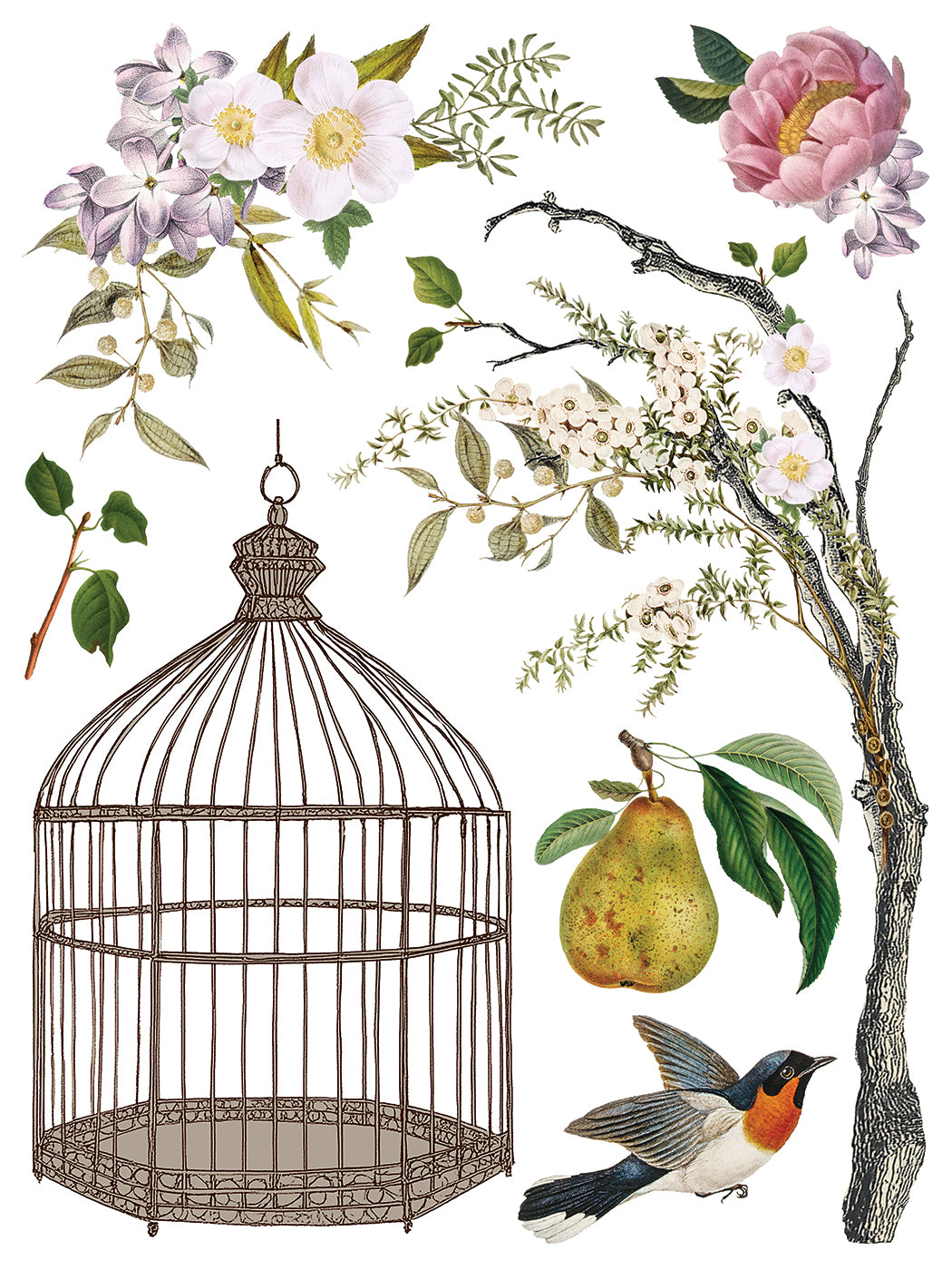 Iron Orchid Designs - Menagerie - Furniture Decor Transfer Pad