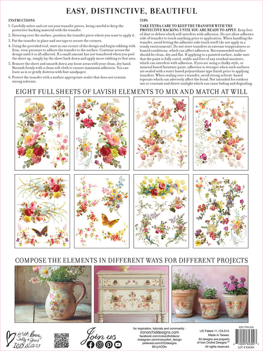 Iron Orchid Designs - Saint Germain - Furniture Decor Transfer Pad