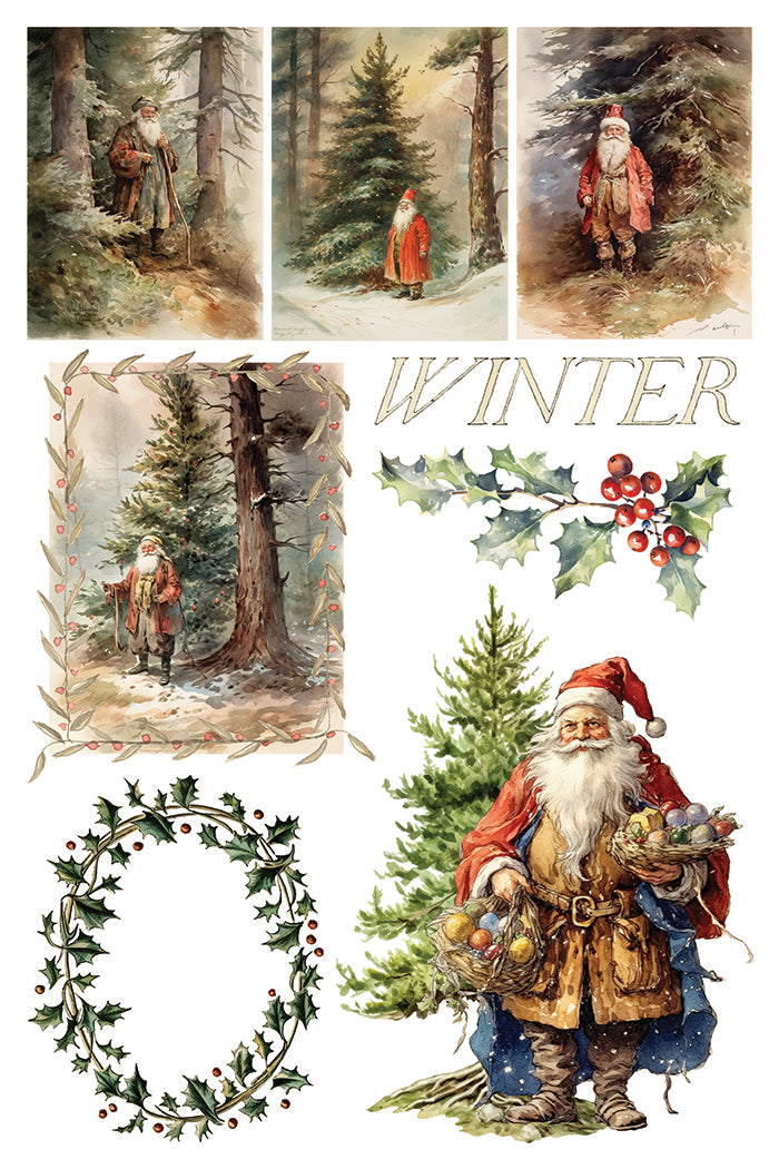 Iron Orchid Designs - Santa's Hollow - Furniture Decor Transfer Pad ***Limited Edition***