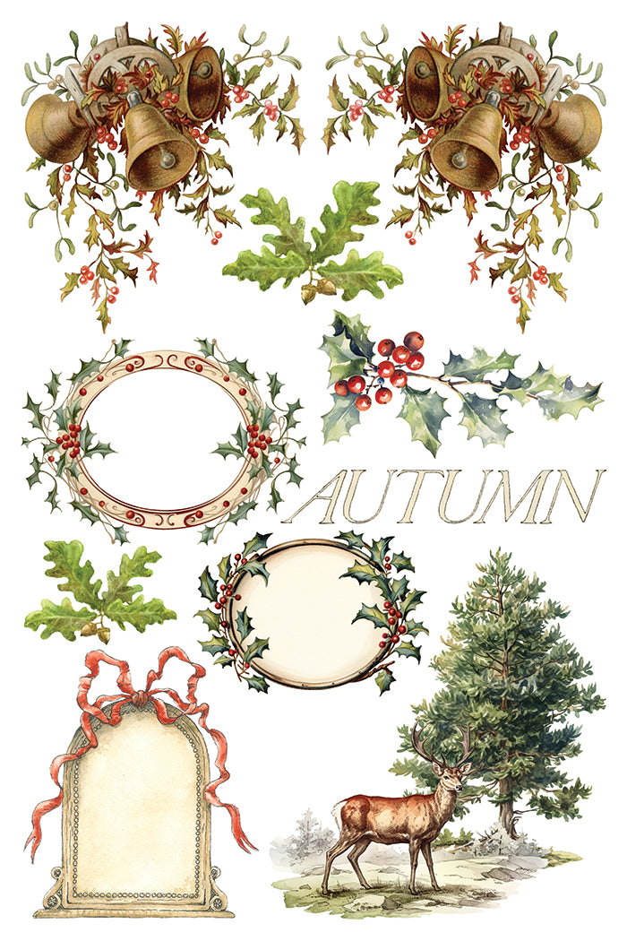Iron Orchid Designs - Santa's Hollow - Furniture Decor Transfer Pad ***Limited Edition***