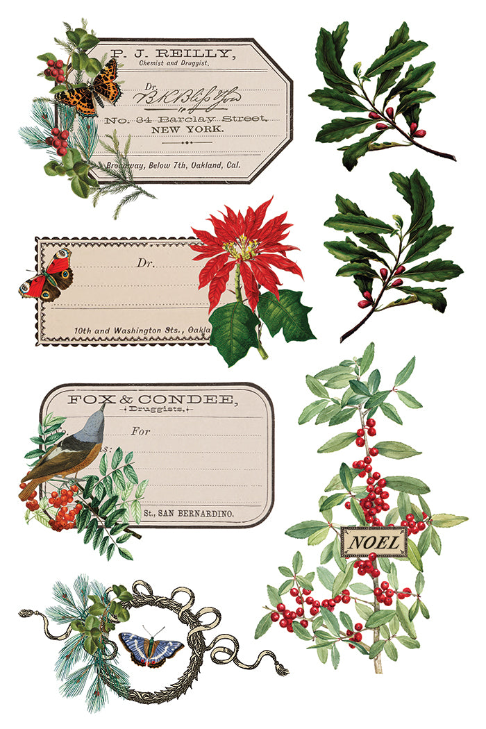 Iron Orchid Designs - Winter Botanist - Furniture Decor Transfer Pad ***Limited Edition***
