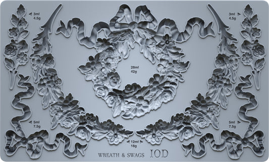 Iron Orchid Designs - Mould - Wreath & Swags ***Spring Release 2026***