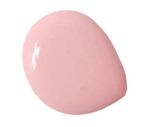 Blob of pink paint on a white background