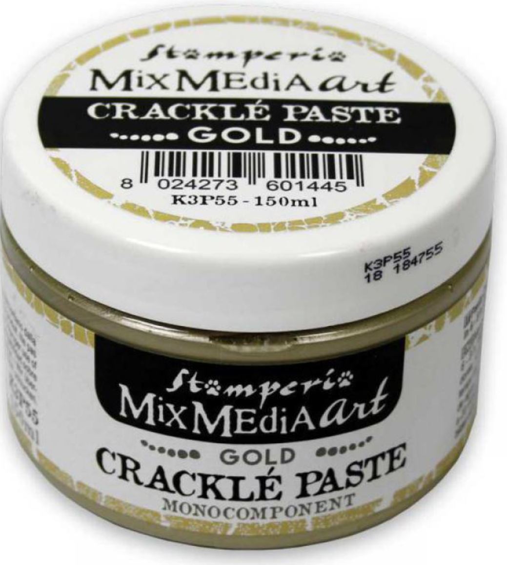 Crackle Paste in Gold 150 ml - Stamperia - (Monocomponent)