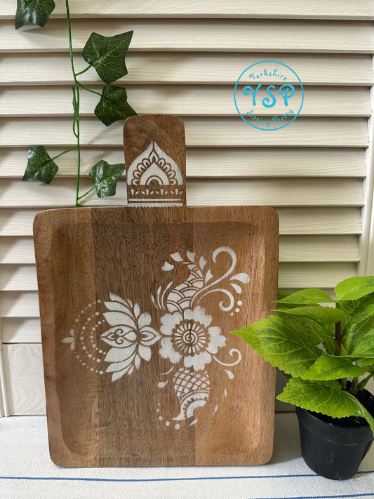 Wooden Table Riser with a Handle