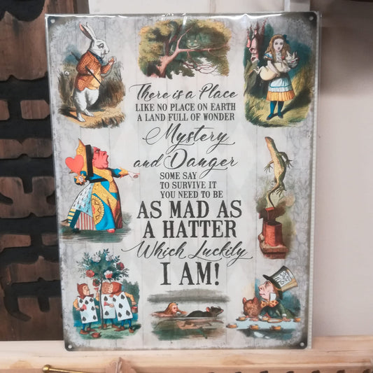 A Land Full of Wonders Tin Sign - Large