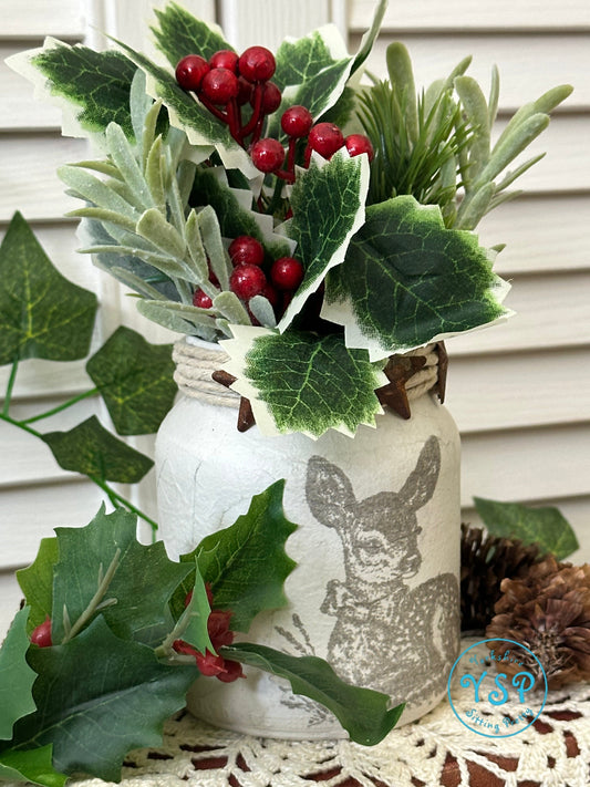 Re-purposing Glass Jars using IOD Stamps!