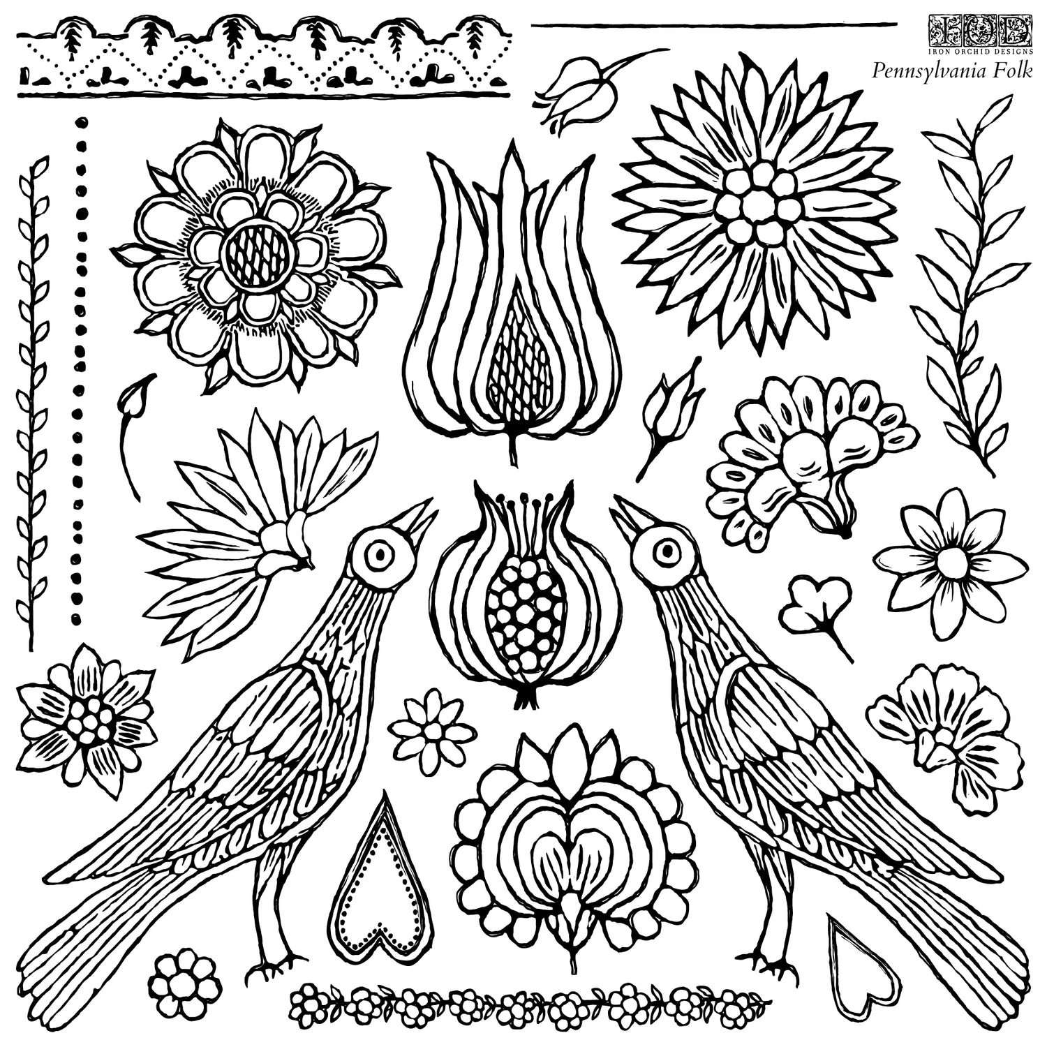 Iron Orchid Designs Decor Stamps
