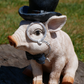 Pig With Monocle and Hat