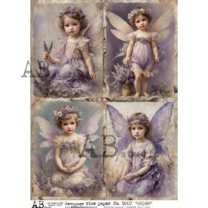 AB Studios Rice Paper A4 - 0032 Vintage Story