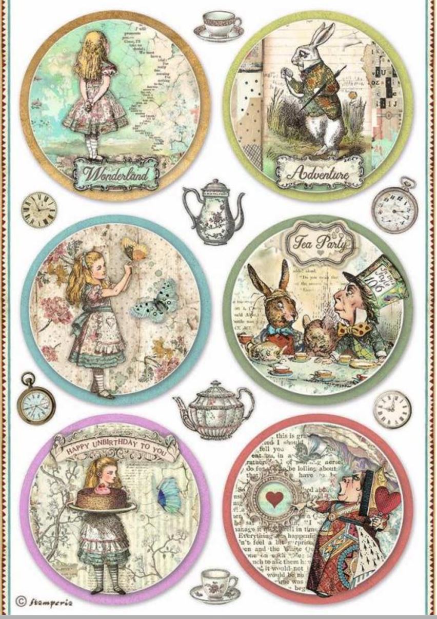Alice In Wonderland Mixed Media and Crafting