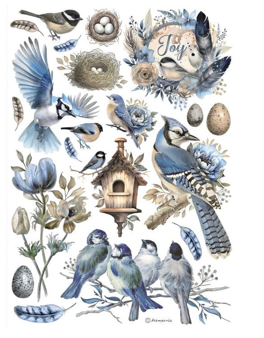 Birds - Stamperia - Rice Papers A4