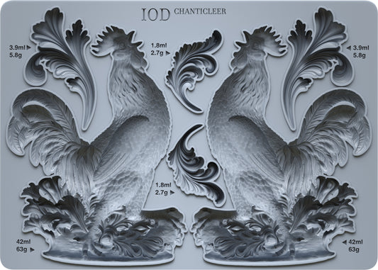 Iron Orchid Designs - Mould - Chanticleer 5" x 7"