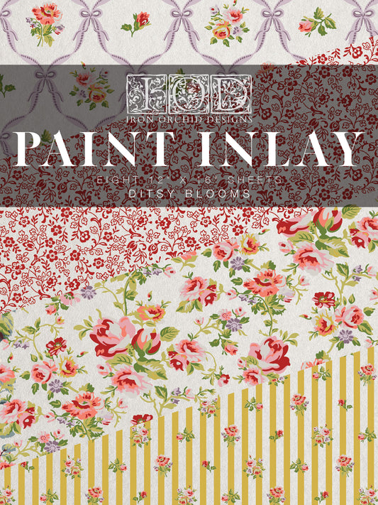 Iron Orchid Designs - Ditsy Blooms - Paint Inlay