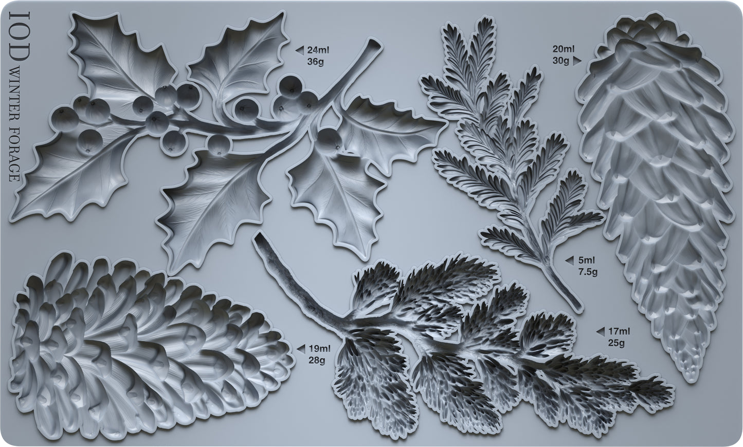 Iron Orchid Designs - Mould - Winter Forage - Christmas 2025 ***Limited Edition***