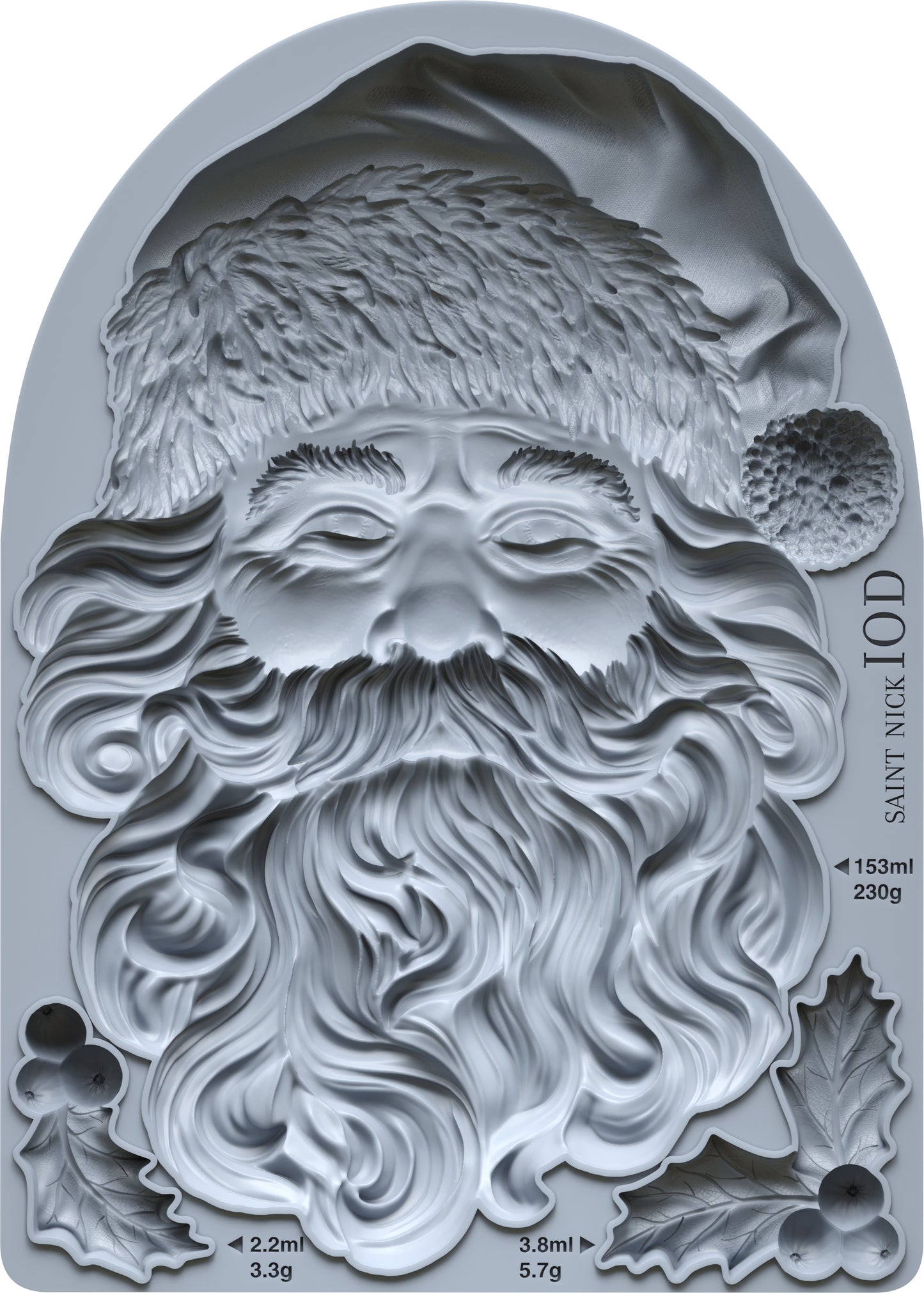 Iron Orchid Designs - Mould - Saint Nick - Christmas 2025 - 5" x 7" ***Limited Edition***