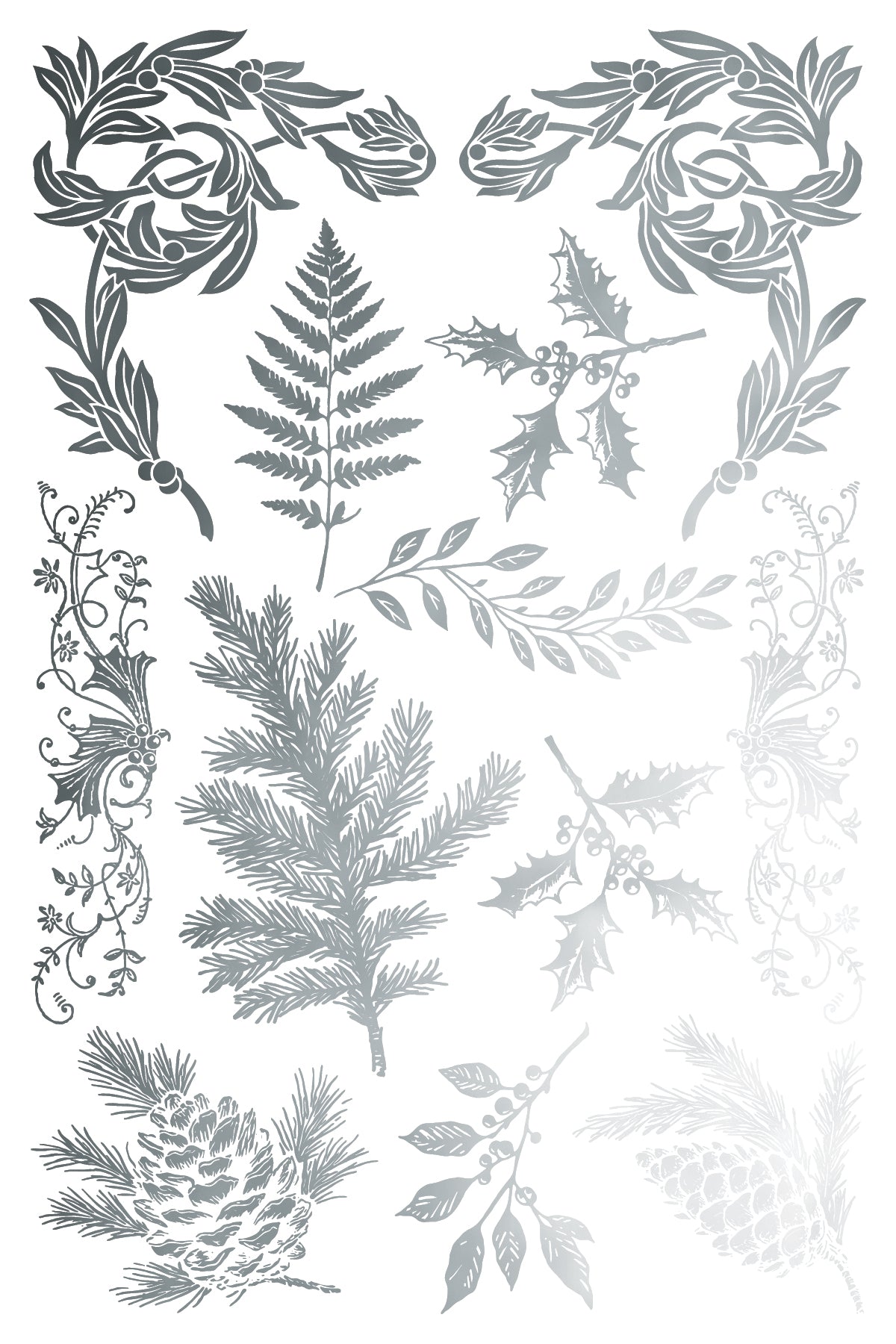 Iron Orchid Designs - Figgy & Flourish - Foil Transfer Pad Christmas 2025 ***Limited Edition***