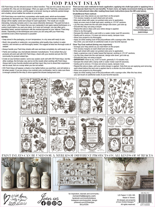 Iron Orchid Designs - Floriography - Paint Inlay