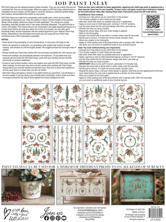 Iron Orchid Designs - La Folie - Paint Inlay - ***Limited Edition***