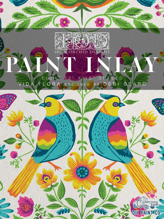 Iron Orchid Designs - Vida Flora - Paint Inlay - Limited Edition
