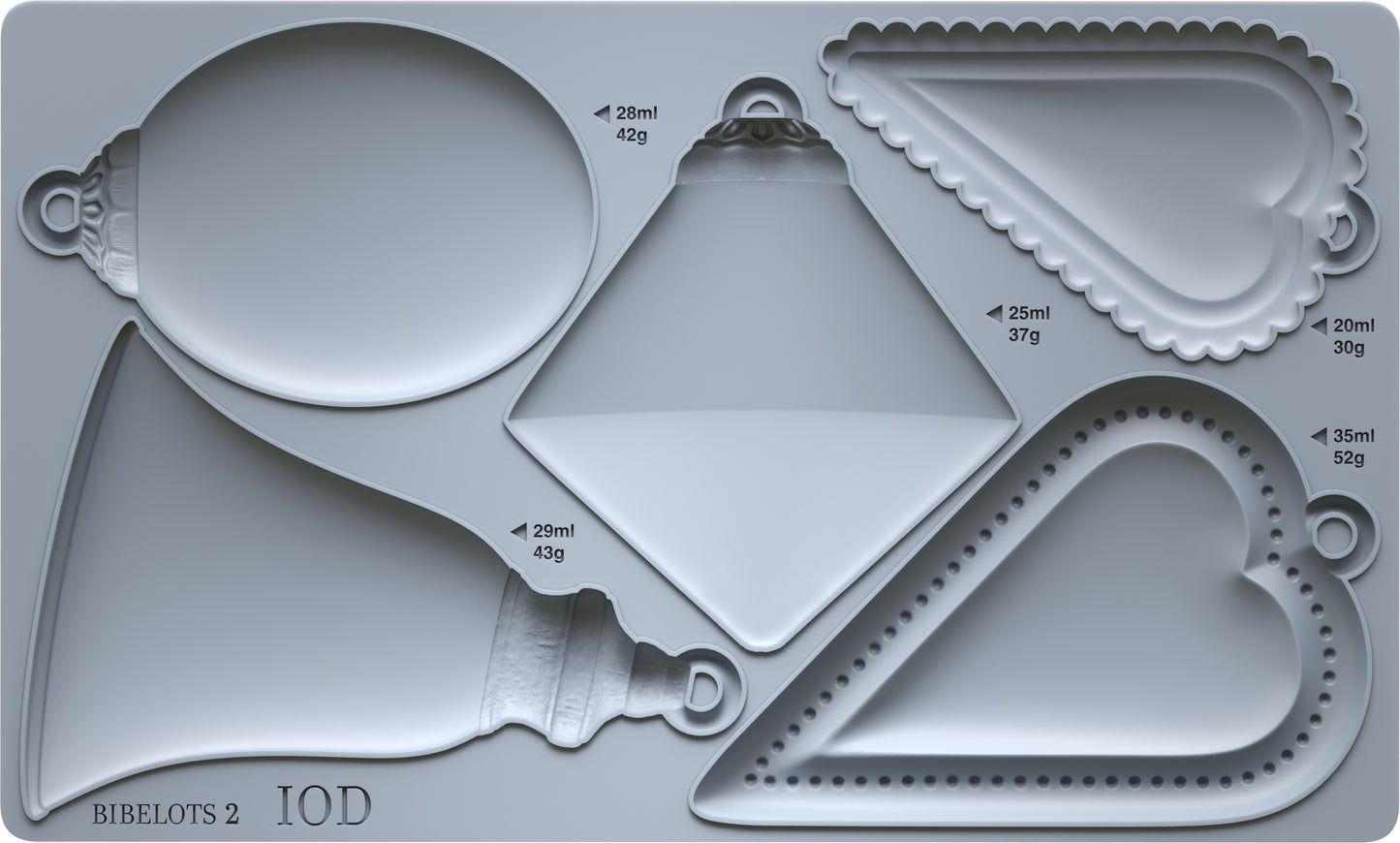 Iron Orchid Designs - Mould - Bibelots 2 - Christmas 2025 ***Limited Edition***