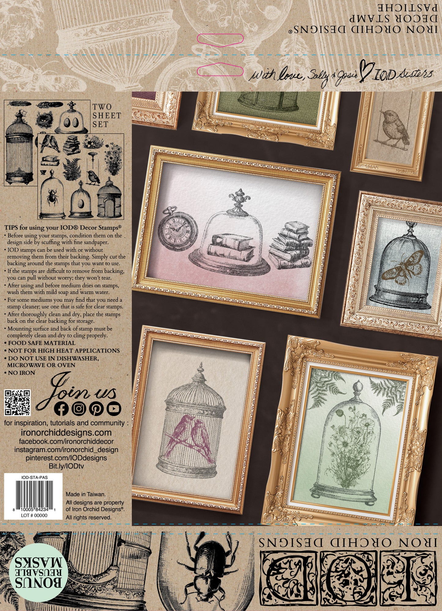 Iron Orchid Designs - Pastiche - Decor  Double Stamp