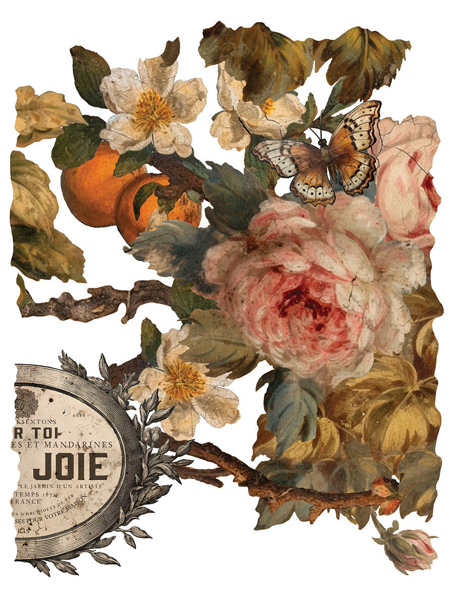 Iron Orchid Designs - Joie des Roses - Furniture Decor Transfer Pad