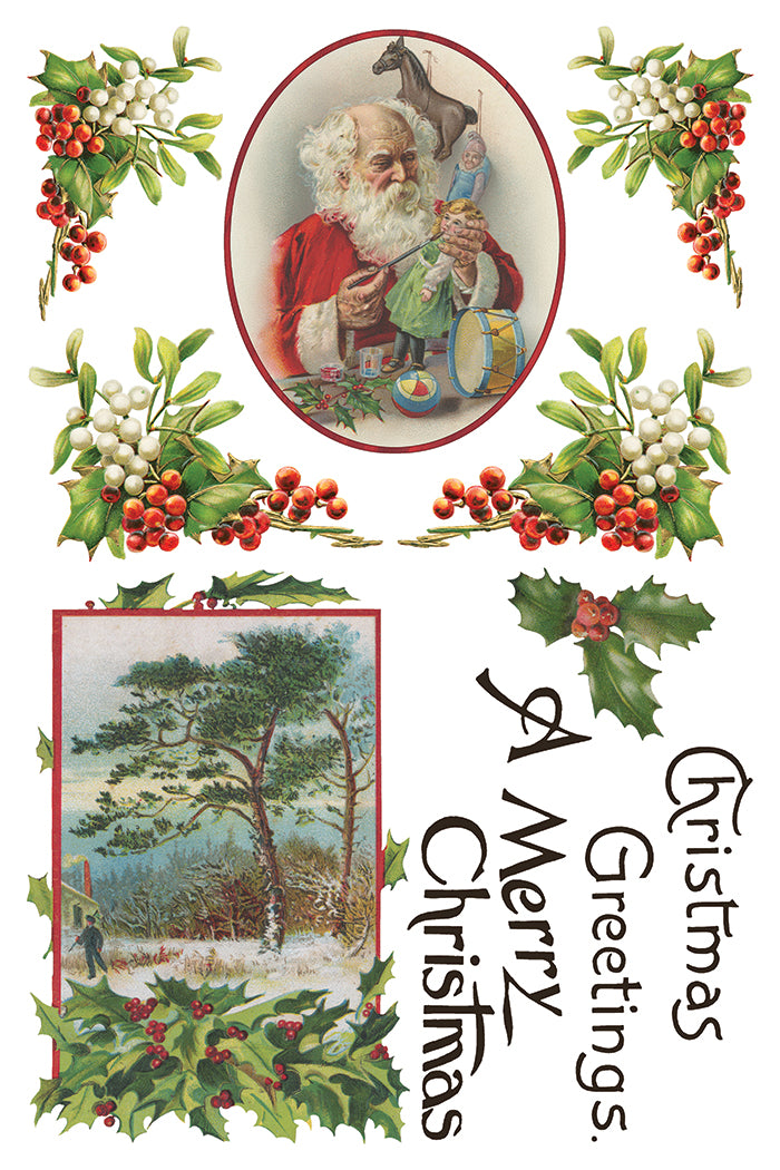 Iron Orchid Designs - Christmas Joy - Furniture Decor Transfer Pad ***Limited Edition***