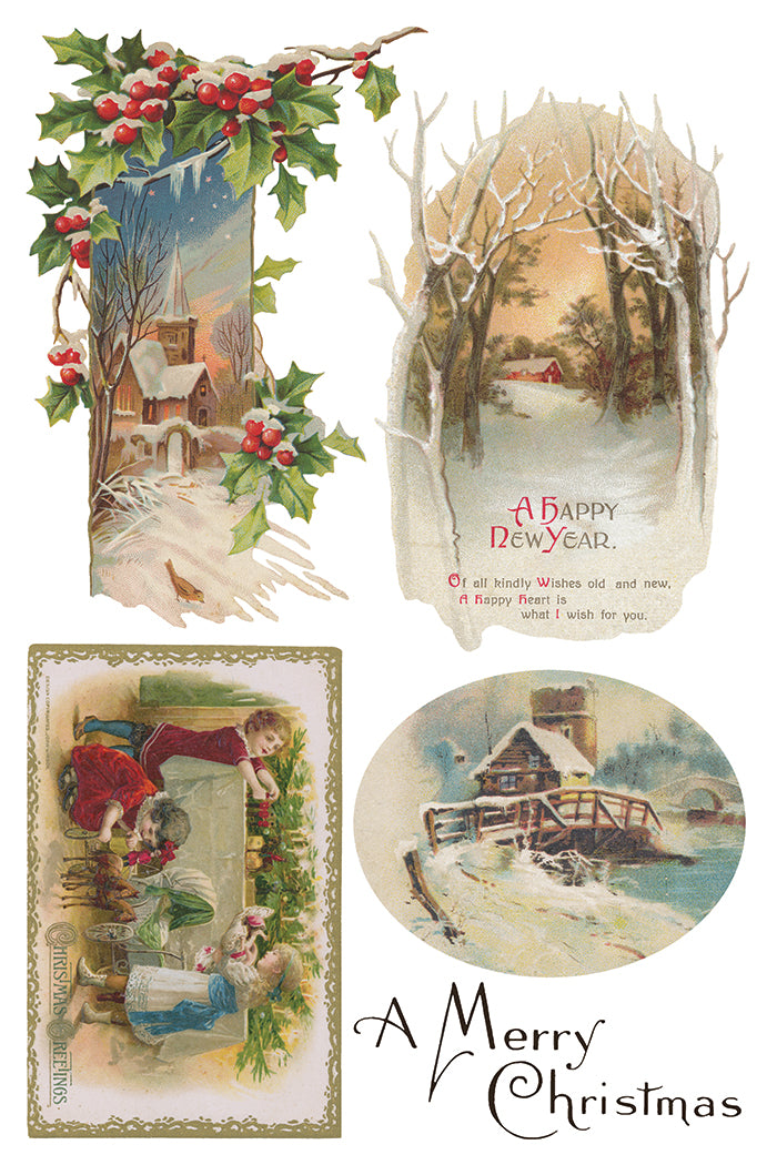 Iron Orchid Designs - Christmas Joy - Furniture Decor Transfer Pad ***Limited Edition***