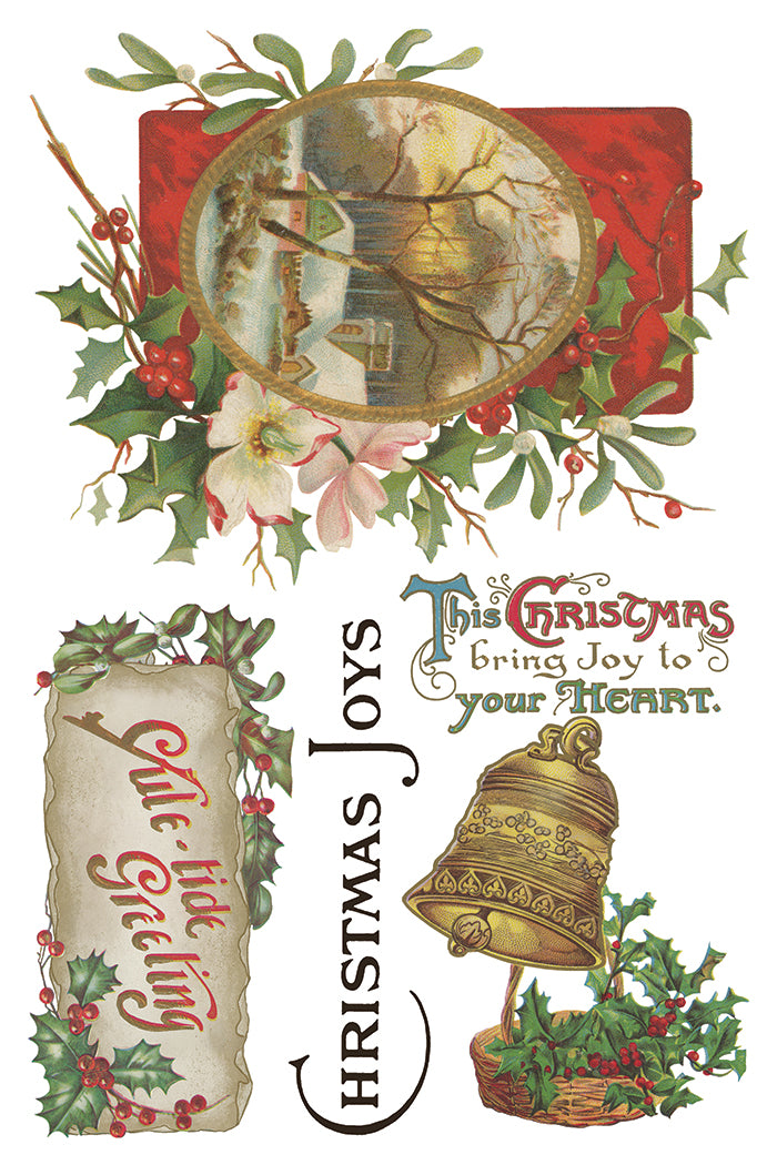 Iron Orchid Designs - Christmas Joy - Furniture Decor Transfer Pad ***Limited Edition***