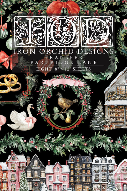 Iron Orchid Designs - Partridge Lane - Furniture Decor Transfer Pad ***Limited Edition***
