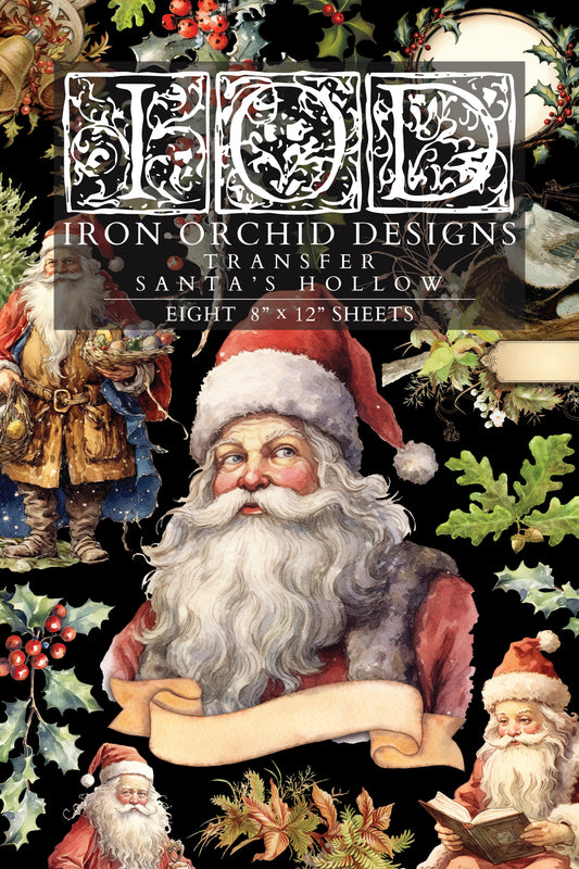 Iron Orchid Designs - Santa's Hollow - Furniture Decor Transfer Pad ***Limited Edition***