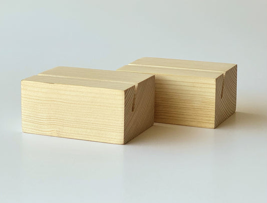 Iron Orchid Designs - Wood Block Stands - Set Of Two