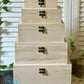 Set of FIVE Wooden Boxes