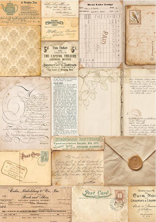 Golden Harmony Letters - Stamperia - Rice Papers A4