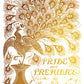 Book cover of 'Pride and Prejudice' with gold peacock feathers and illustration from Iron Orchid Designs Athenaeum gilded transfer