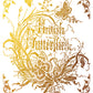 Decorative book cover with gold  butterflies and intricate designs on a white background from Iron Orchid Designs Athenaeum gilded transfer
