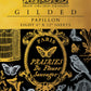 Gilded Papillon Transfer from Iron Orchid Designs paper pack with gold and silver floral and butterfly designs on a black background
