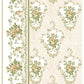 Floral patterned wallpaper pattern with decorative elements on a white background from Alfred Peats & Co Inlay by Iron Orchid Designs