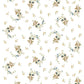 Floral pattern with small flowers and leaves on a white background from Iron Orchid Designs Alfred Peats & Co Inlay