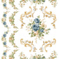 Decorative floral and scroll design on a white background from Iron Orchid Designs Alfred Peats & Co Inlay